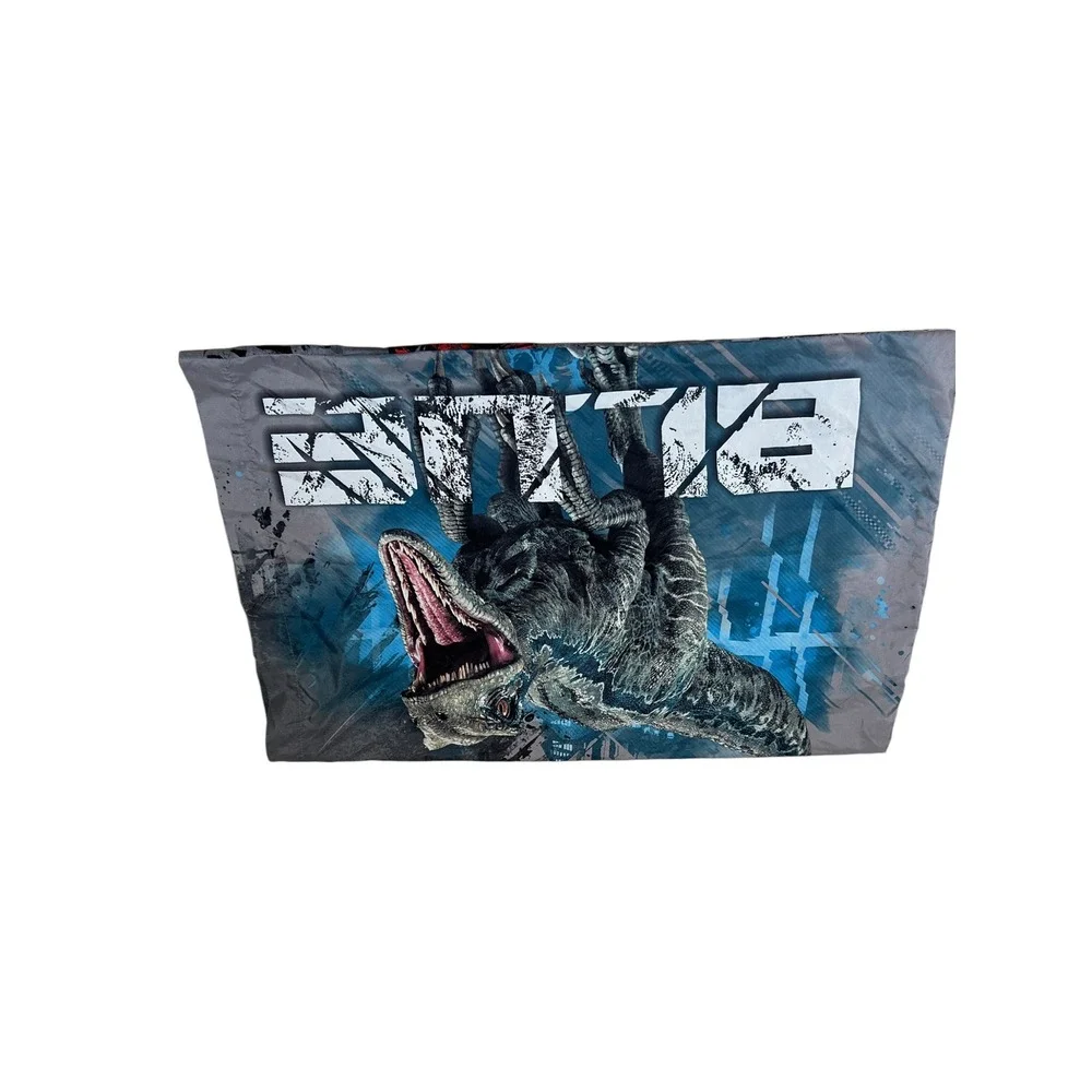 Jurassic World Fallen Kingdom Pillowcase Chris Pratt Blue T-Rex Dinosaur Bedding